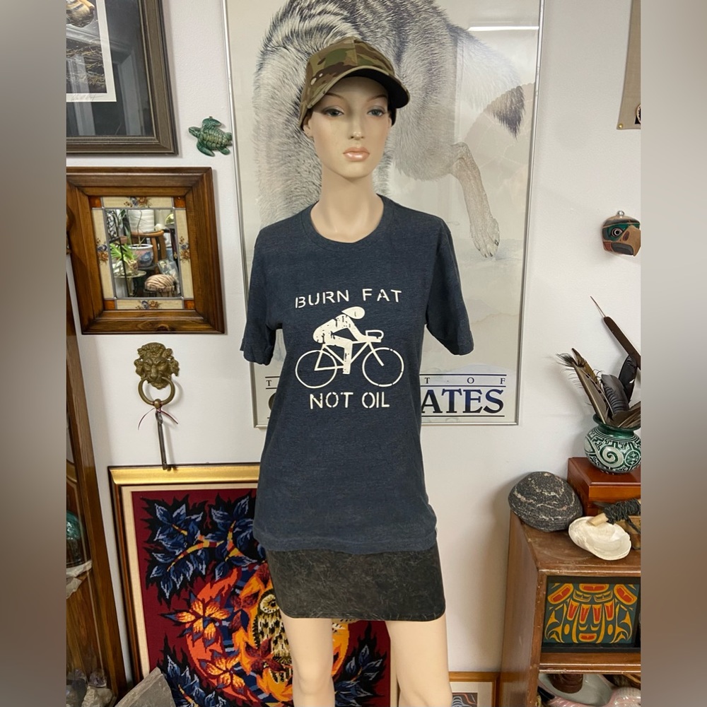 Burn Fat Statement T-Shirt for the Bicycle Enthusiast